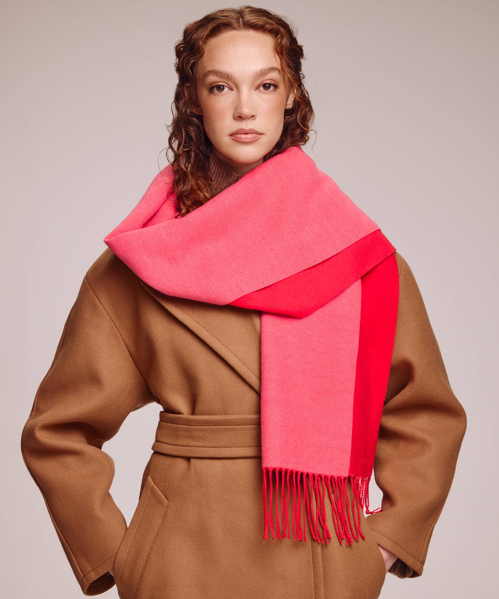 Cherry double scarf