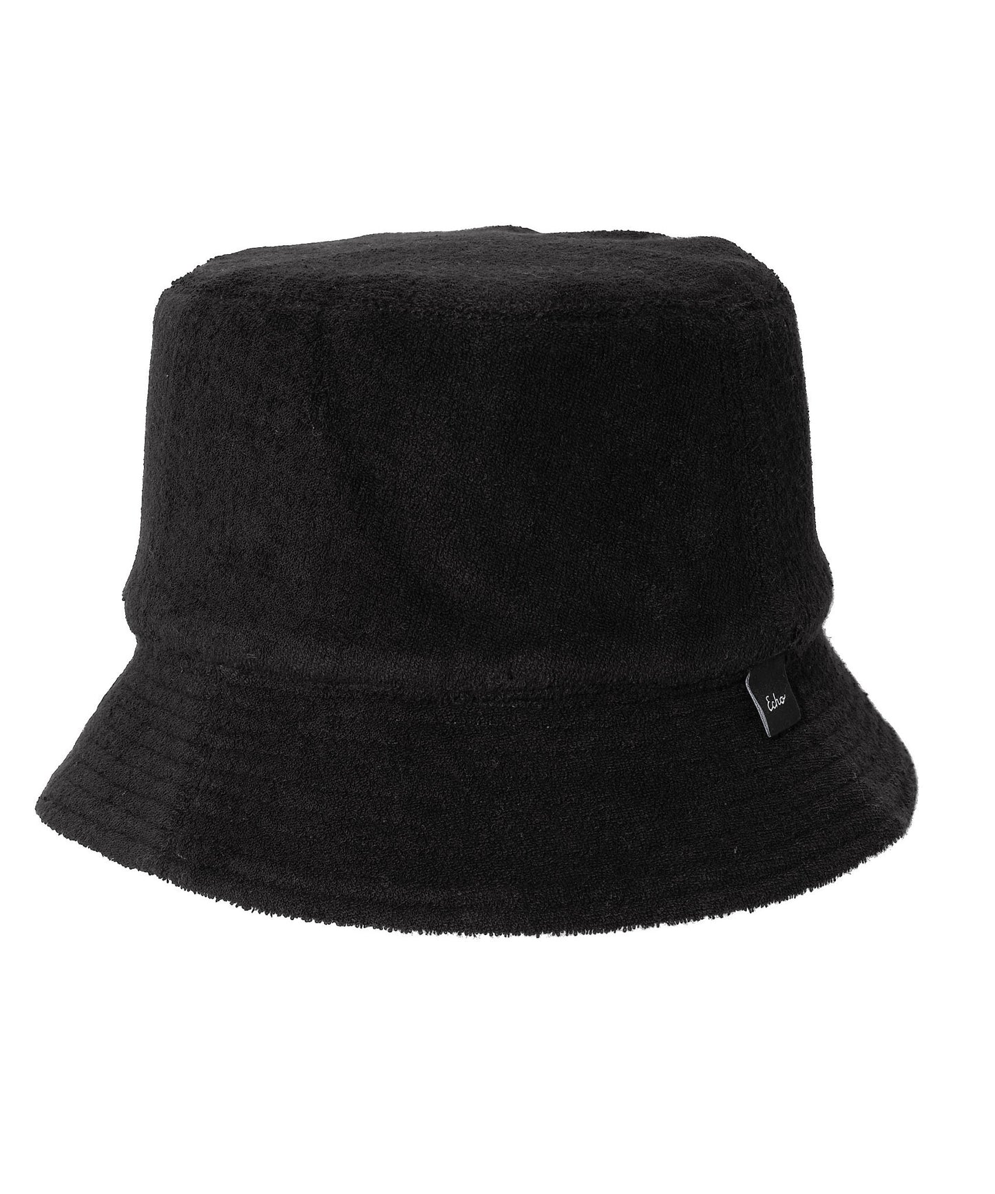 Reversible Terry Bucket Hat in color Black