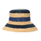 Tropic Stripe Hat in color Sea Blue