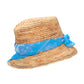 The Islander Raffia Straw Hat color vista blue