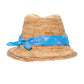 The Islander Raffia Straw Hat color vista blue