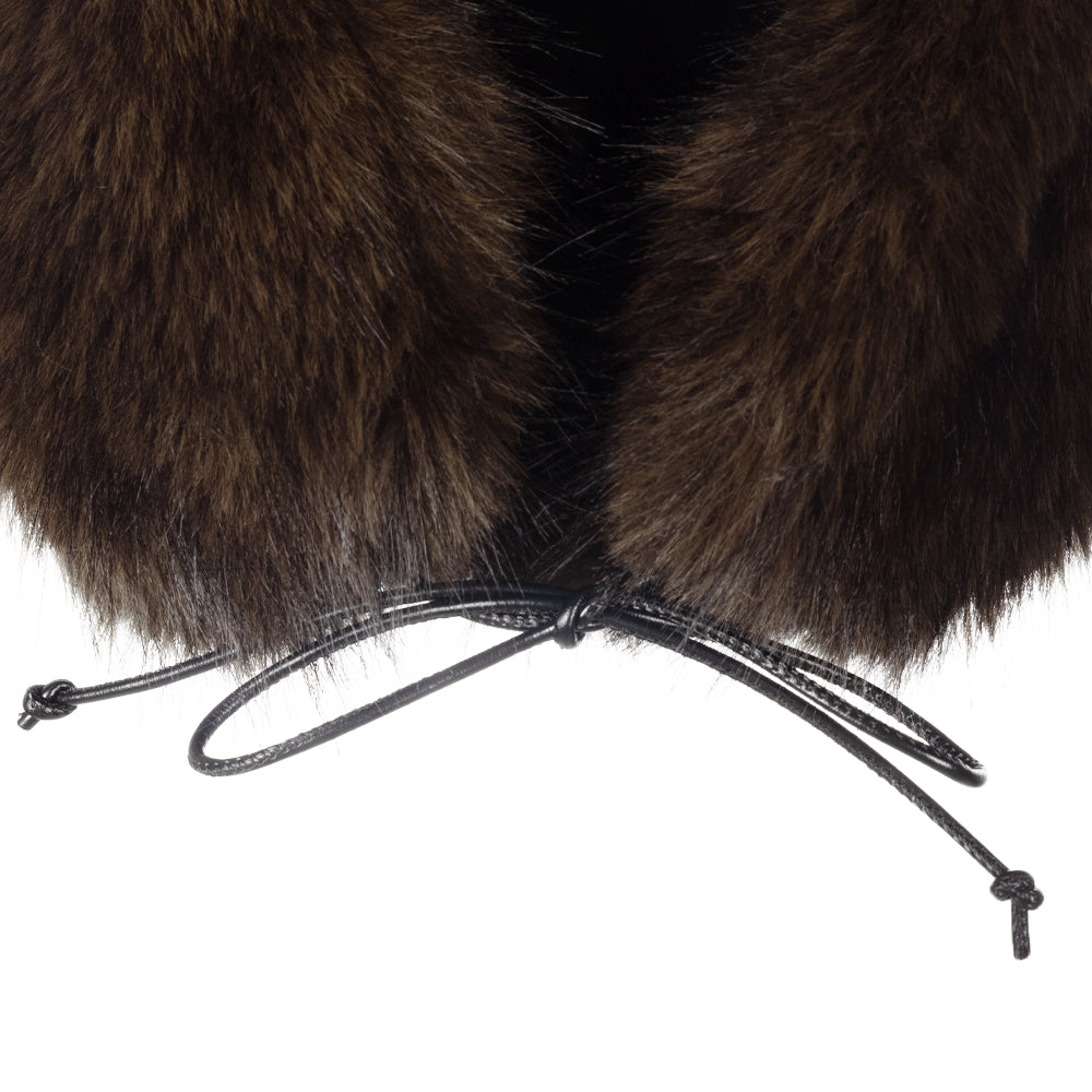 Faux Fur Trapper in Brown