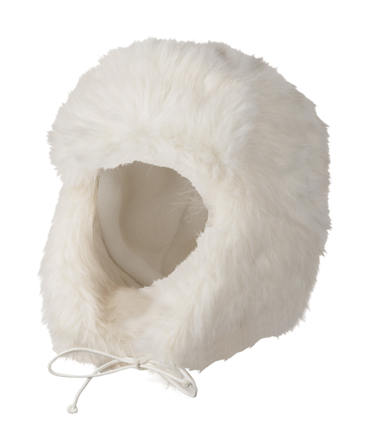 Faux Fur Trapper in Cream