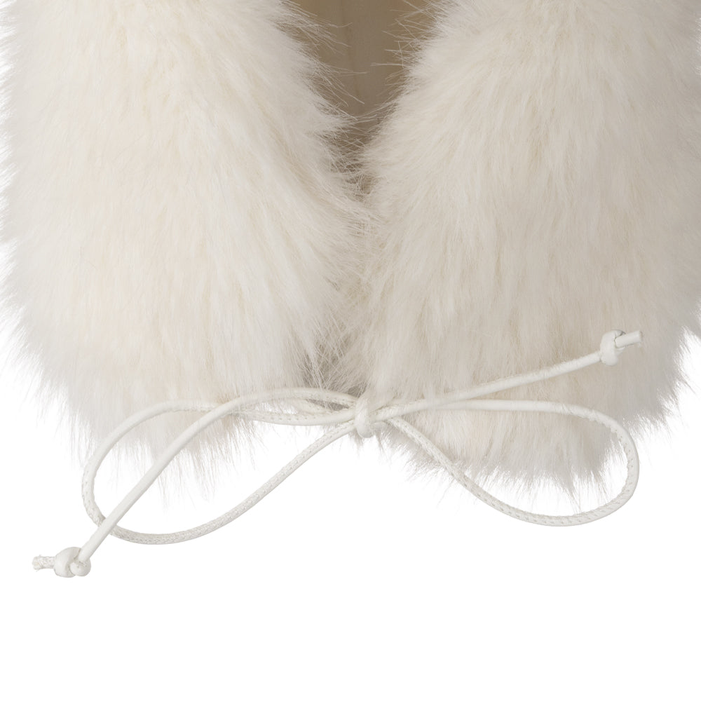 Faux Fur Trapper in Cream