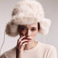 Faux Fur Trapper in Cream