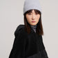 Basic Cardigan Stitch Beanie in color silver