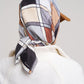 Windowpane 35" Silk Square Scarf in color silver