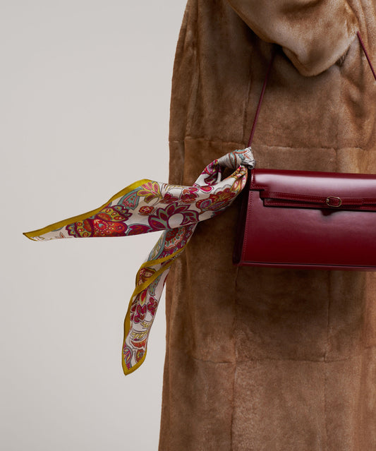 Flaco Silk Bandana in color citron