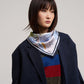 Central Park Silk Bandana in color french blue