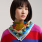Painted Dots Silk Bandana in color multi
