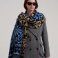 Park Paisley Jacquard Scarf in color black