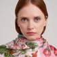 The Seasons 35" Silk Square Scarf in color multi