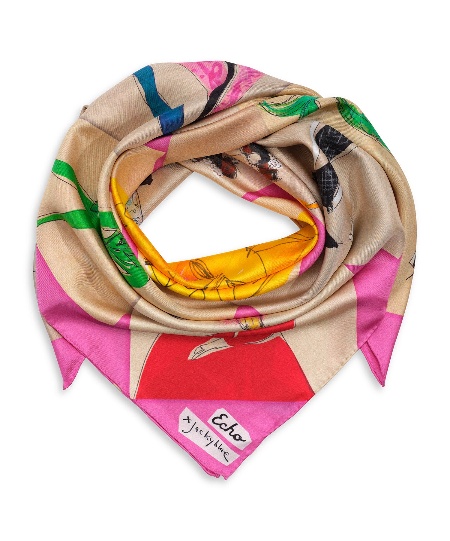 Jacky Marshall scarf  in color multi