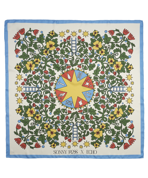 Silk Scarf Limited-Edition Silk Scarf by Sonny Ross Echo100
