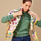 Folk Floral Oversized Square in color Vanilla