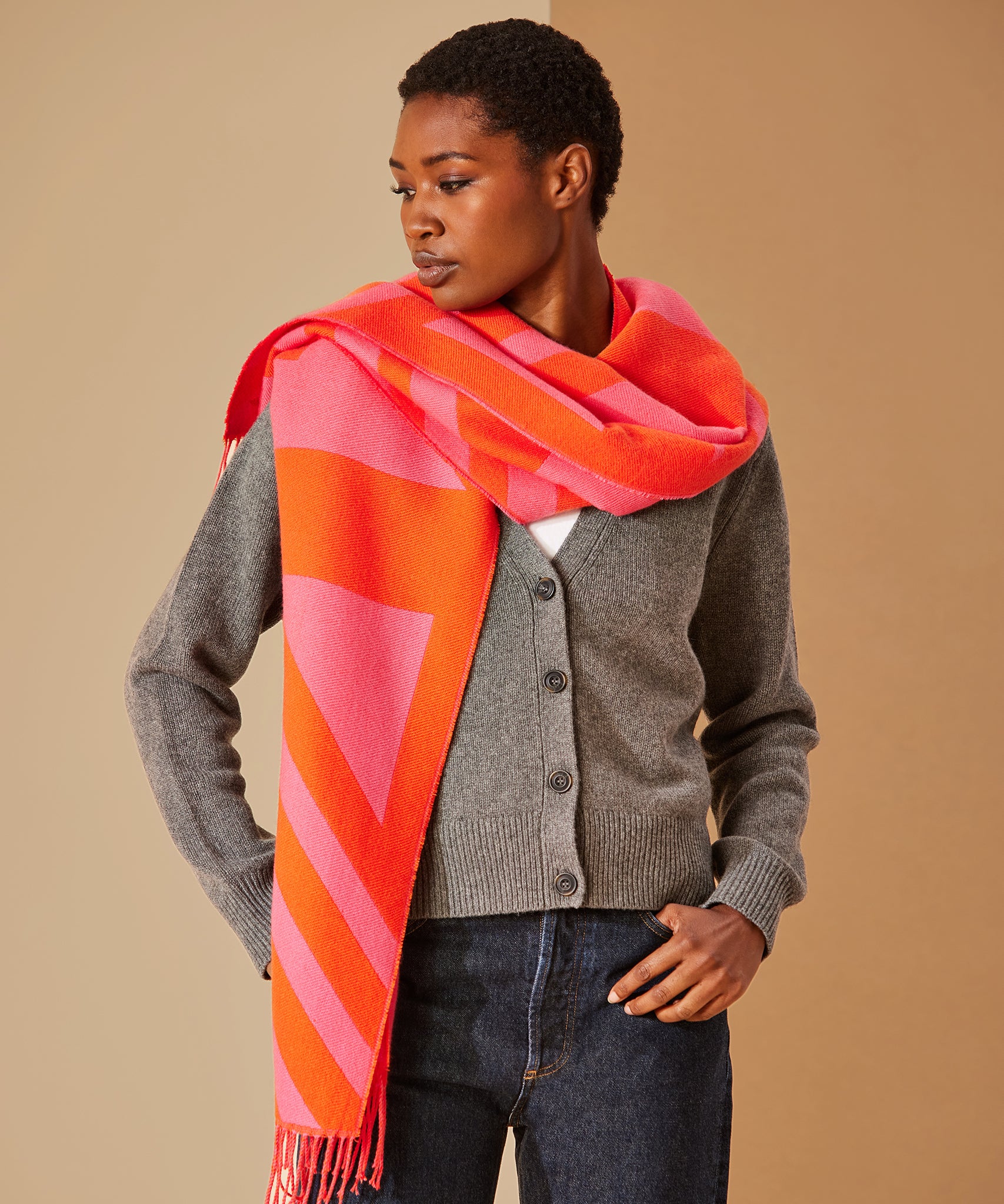 Geo Wrap in color Harvest Pumpkin