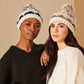 Graphic Fairisle Beanie in color Black/Cream