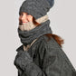 Park Cable Snood in color dark grey