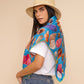 Sea Treasures 35 Silk Square Scarf in color Hawaiian Ocean