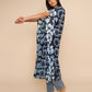 Batik Maxi Caftan n color indigo