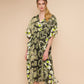 Batik Maxi Caftan in color olive