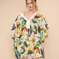 Oasis Palm Butterfly Caftan in color sand