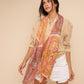 Patchwork Tile Wrap in color guava