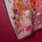 Dusk Bouquet Oversized Square in color fig