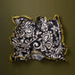 Park Paisley Oversized Silk Square Scarf in color black