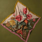 The Seasons Fall Silk Bandana in color multi