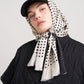 Tubular Dot Scarf in color black