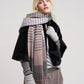 Gramercy Plaid Wrap in color grey heather