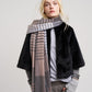 Gramercy Plaid Wrap in color grey heather