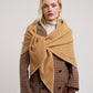 Oversized Triangle Wrap in color camel