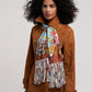 Park Stroll Silk Oblong Scarf in color chestnut