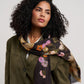Painted Floral Wrap in color black