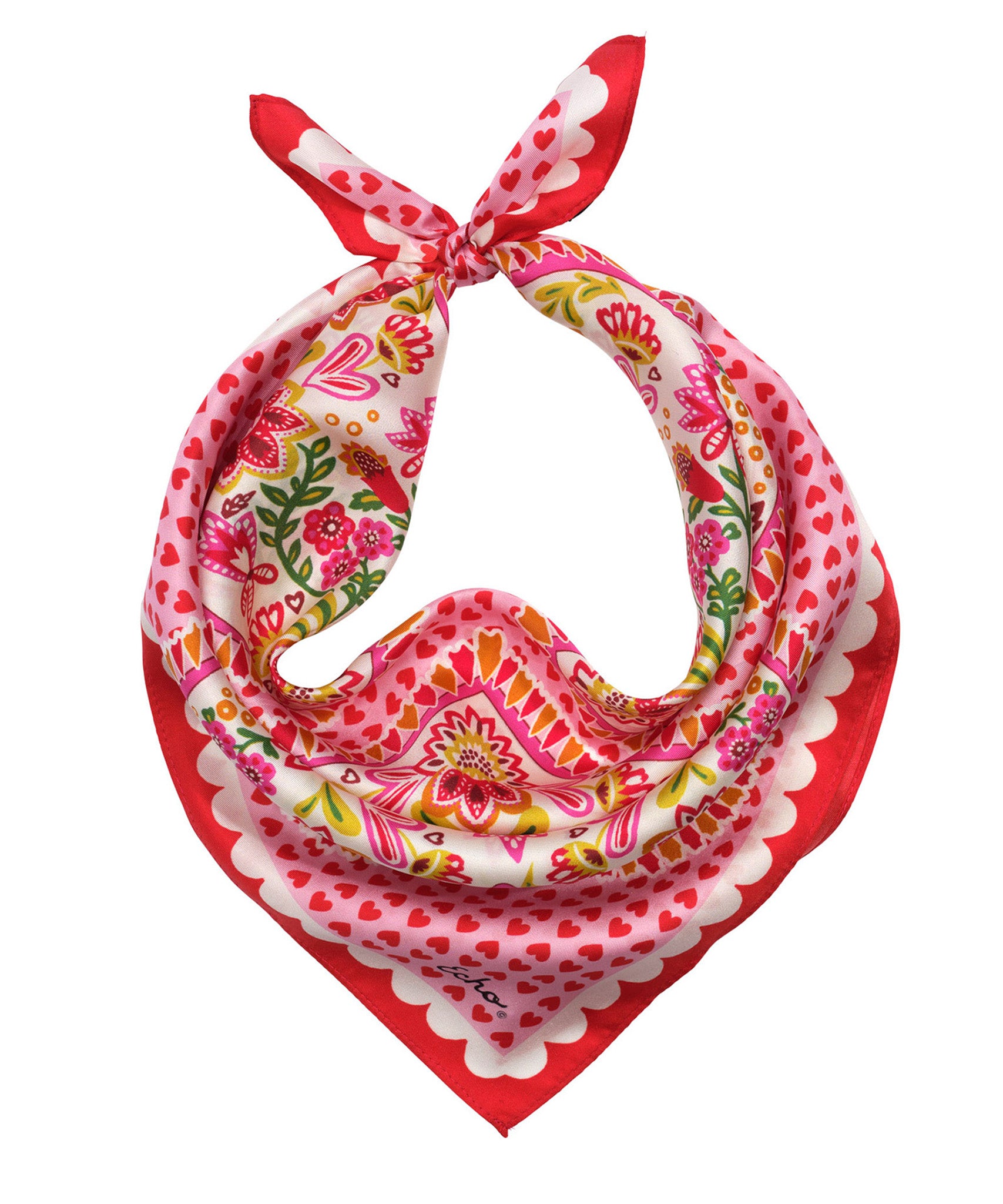 Sweetie Silk Bandana in color candy pink