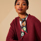Ornaments Ribbon Scarf in color black