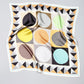Painted Dots Silk Bandana in color charcoal