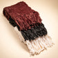 Plush Fur Scarf in color Black