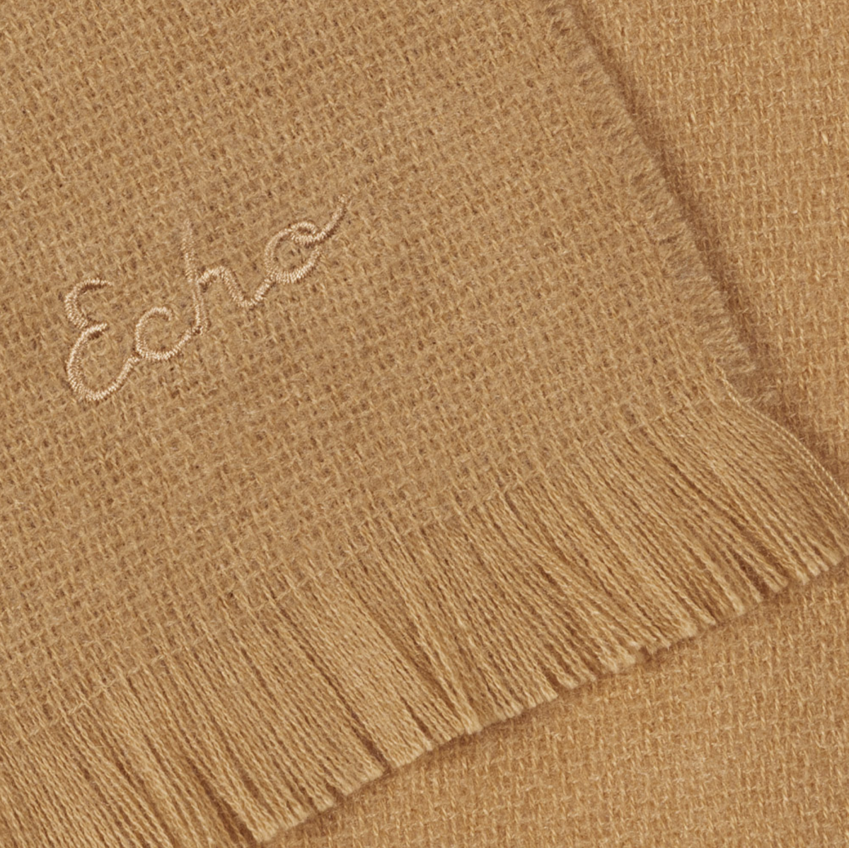 Essential Woven Travel Wrap in color Camel