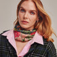 The Seasons Fall Silk Bandana in color multi