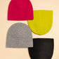 Wool/Cashmere  Waffle Beanie in color Citrine