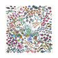 Lost At Sea 35" Silk Square Scarf in color multi