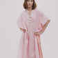 Cassis Henley Caftan in color beach pink