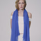 Essential Modal-silk Blend Crinkle Wrap in color ultramarine