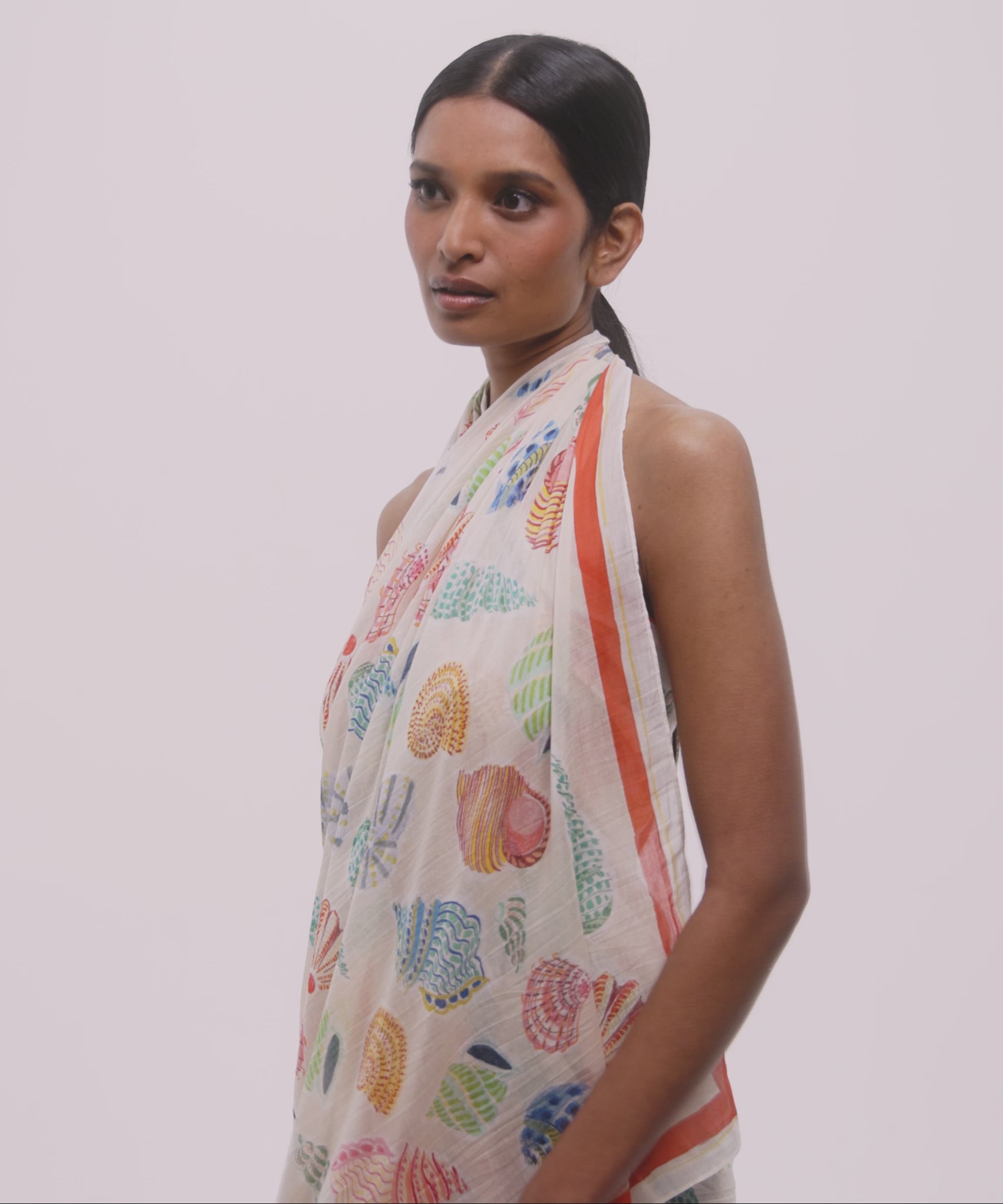 Sea Shells Sarong in color multi