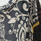 Park Paisley Oversized Silk Square Scarf in color black