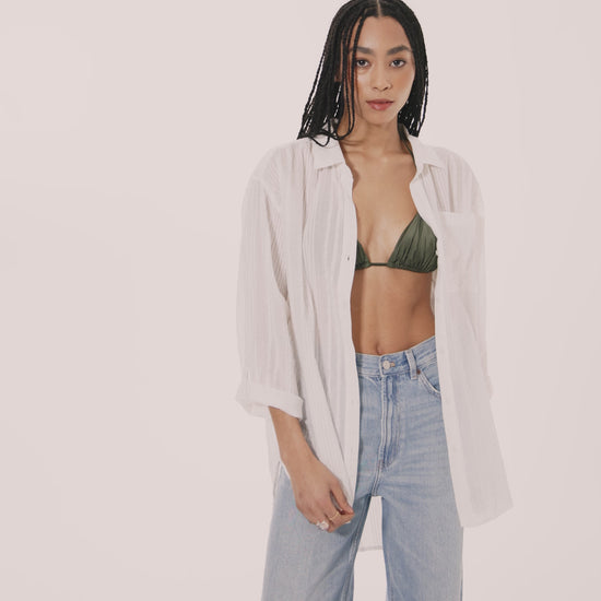 Lamai Boyfriend Shirt in color cream