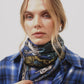 Central Park Square Scarf in color navy